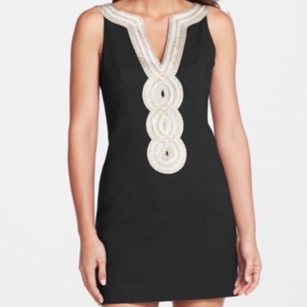 Lilly Pulitzer Valli Shift Dress in Black